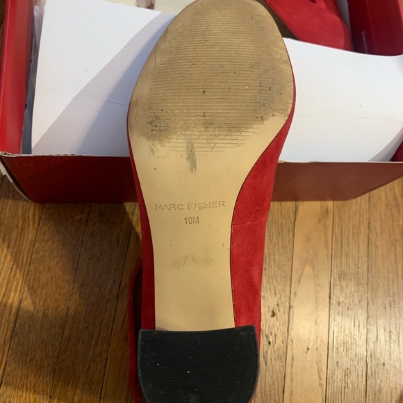Marc Fisher Red Heels Size 10M - Picture 7 of 7